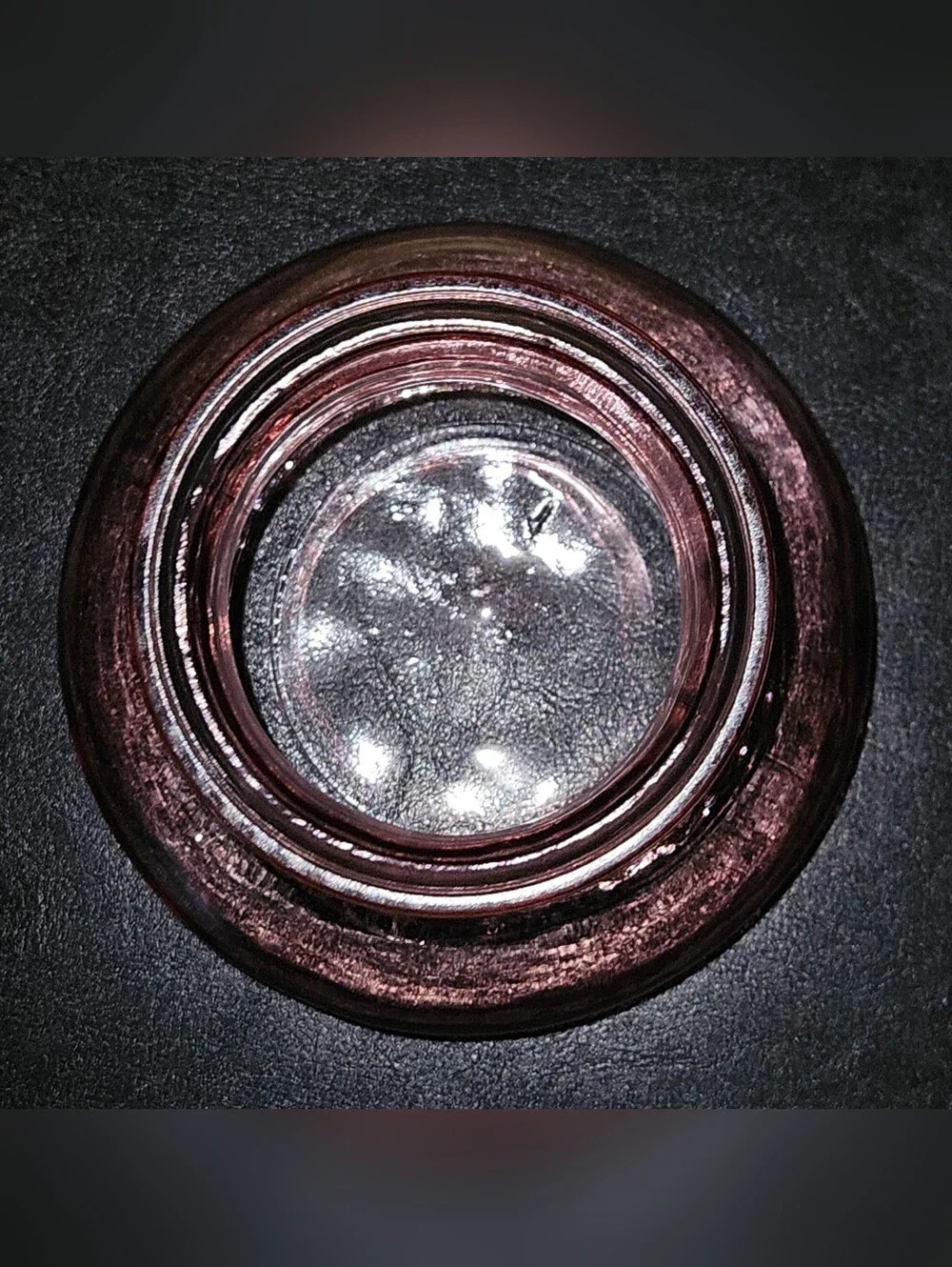 Cranberry Pink Rosie Posie Bulbous Vase Marked #1